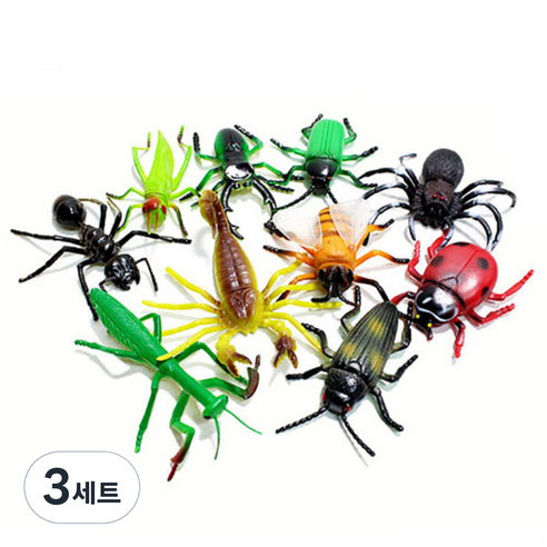 캐스B 네이처 소프트 곤충 피규어 10종, 3세트