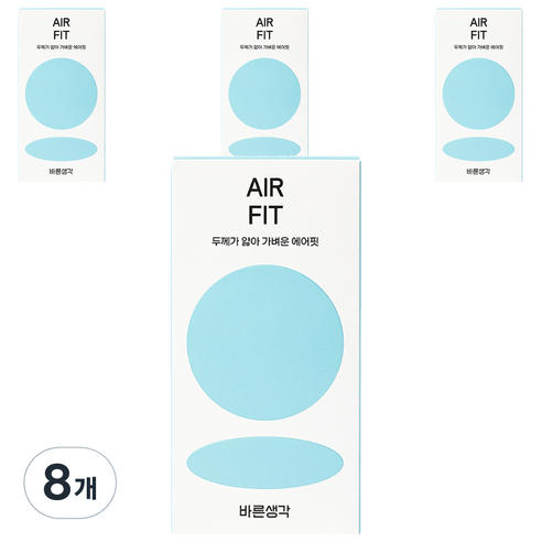 바른생각 에어핏 일반형 콘돔, 12개입, 8개