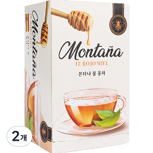 스페인 몬타냐 꿀 홍차, 1.5g, 2개, 20개입