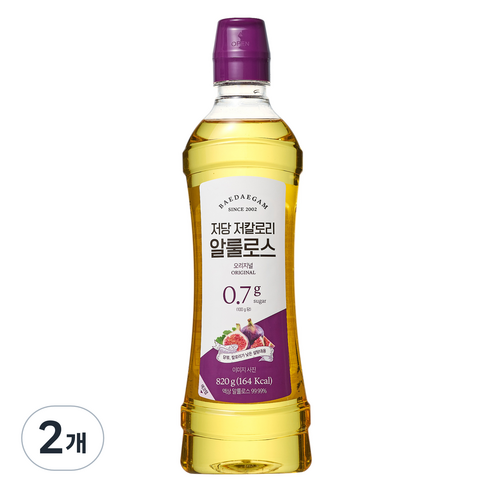 배대감 저당 저칼로리 알룰로스 오리지널, 820g, 2개