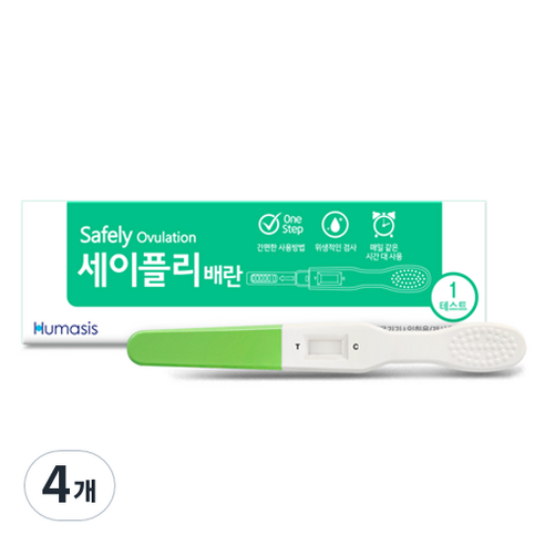 세이플리 휴마시스 배란 테스트기, 1개입, 4개