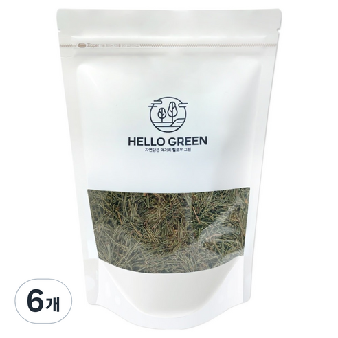 헬로우그린 절단 건조 솔잎, 6개, 200g