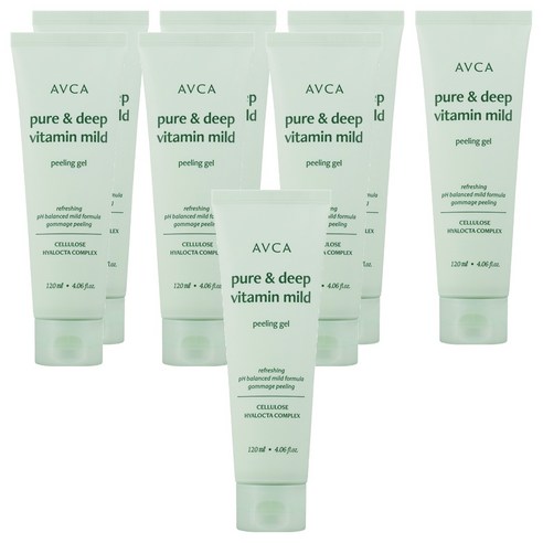 아브카 퓨어 앤 딥 비타민 저자극 약산성 필링 젤, 120ml, 8개