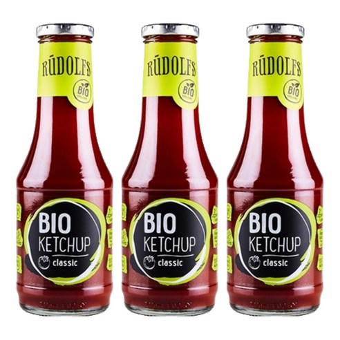 루돌프 유기농 케첩 클래식, 530g, 3개