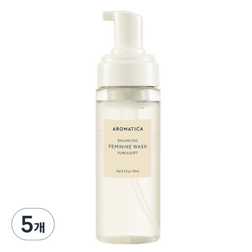 아로마티카 퓨어 앤 소프트 여성청결제, 170ml, 5개