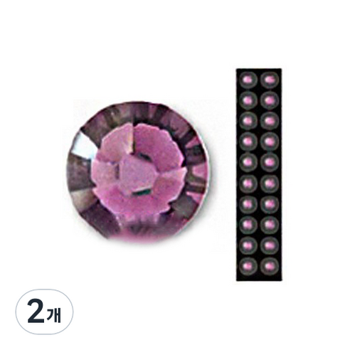 와사비네코 미미츠보 쥬얼리 귀지압패치 M 3.0mm 20p, 아메시스트, 2개