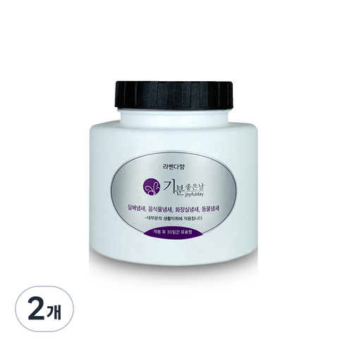 기분좋은날 냄새제거 카트리지 리필 라벤다 대, 240g, 2개