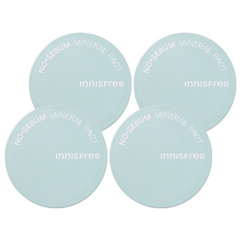 [비건뷰티] 이니스프리 노세범 미네랄 팩트 8.5g, 4개