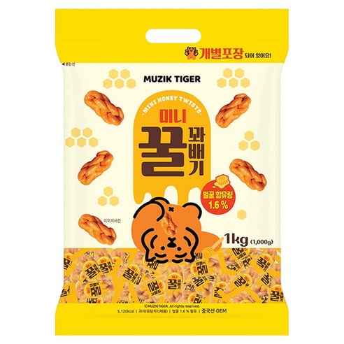 미니 꿀 꽈배기, 1kg, 1개