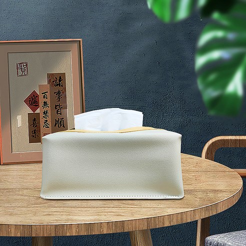 아티홈 가죽 럭셔리 심플 거실 티슈 케이스, 와인레드