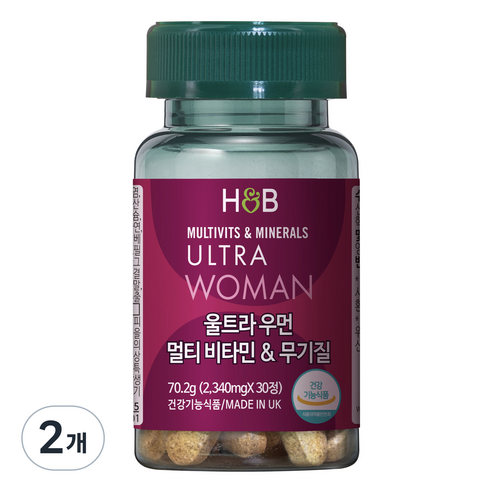 홀랜드앤바렛 울트라우먼 멀티 비타민 & 무기질 70.2g, 2개, 30정