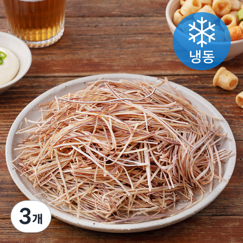 어식백세 자숙 오징어실채 (냉동), 3개, 300g