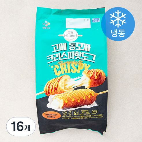고메 통모짜 크리스피 핫도그 (냉동), 16개, 85g