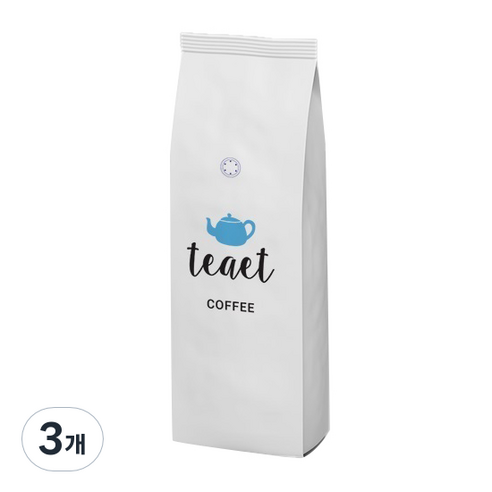 티잇커피 블루하우스 블렌드 분쇄커피, 모카포트 가정용 에스프레소, 1kg, 3개