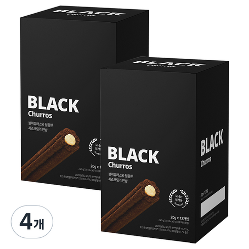 블랙츄러스, 240g, 4개