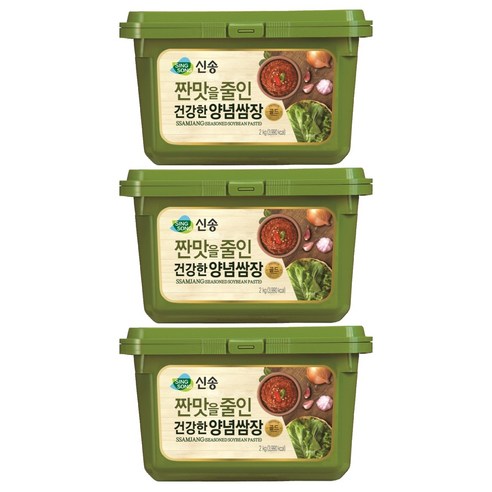 신송 짠맛을 줄인 건강한 양념쌈장, 2kg, 3개
