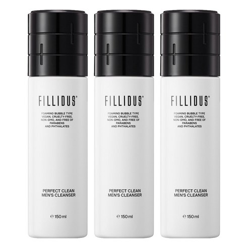 필리더스 퍼펙트 클린 맨즈 클렌저, 3개, 150ml
