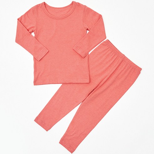 유니프랜드 아동용 히트 바이로프트 웜 9부 실내복 상하세트