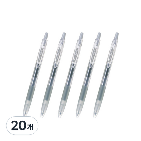 파이롯트 쥬스 젤잉크펜 0.38mm, 그레이, 20개