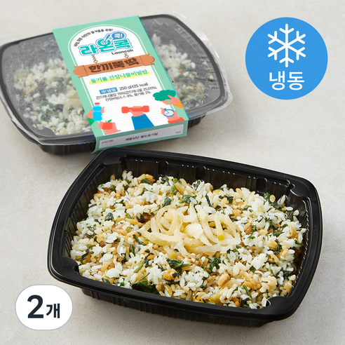라온콕 한끼뚝딱 들기름간장 나물비빔밥 (냉동), 250g, 2개
