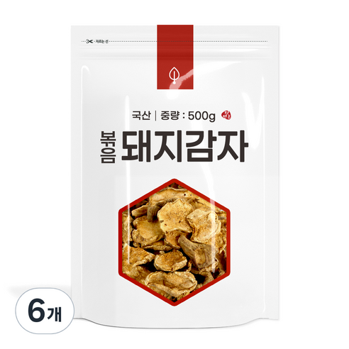 자연초 볶음 돼지감자, 500g, 6개