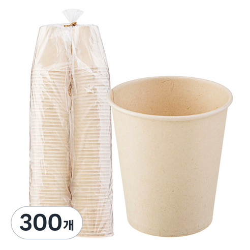 탐사 사탕수수 종이컵 190ml, 300개, 1개입