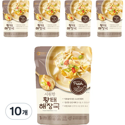 아워홈 시원한 황태해장국, 300g, 5개