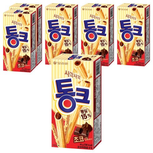 오리온 통크 초코, 45g, 6개