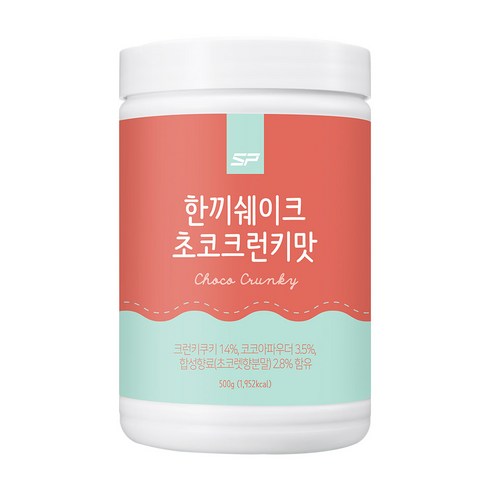 에스피스포츠 한끼쉐이크 초코 크런치맛, 2개, 500g