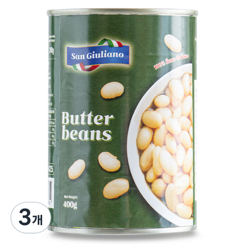 SANGIULIANO 버터빈, 400g, 3개