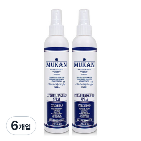 무칸 엑스트라 홀딩하드 스프레이, 250ml, 6개