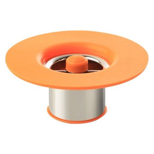 셀클리너 하수구 트랩, 욕실용-오렌지, 1개