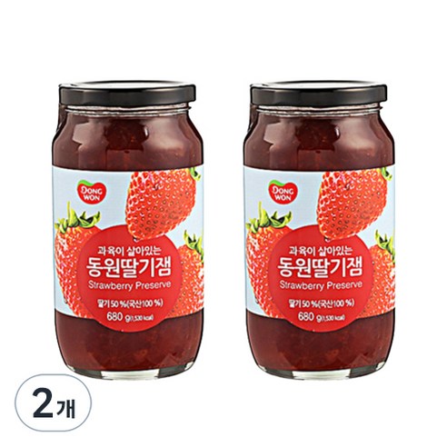 동원 딸기잼, 680g, 2개