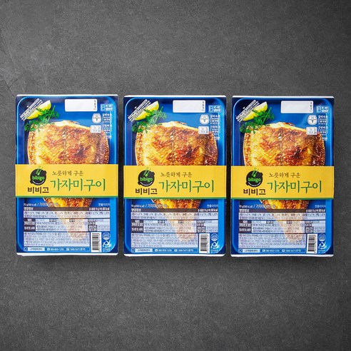 비비고 가자미구이, 70g, 3개