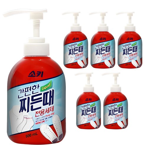 무궁화 소키 찌든때 전용 세제, 500ml, 6개