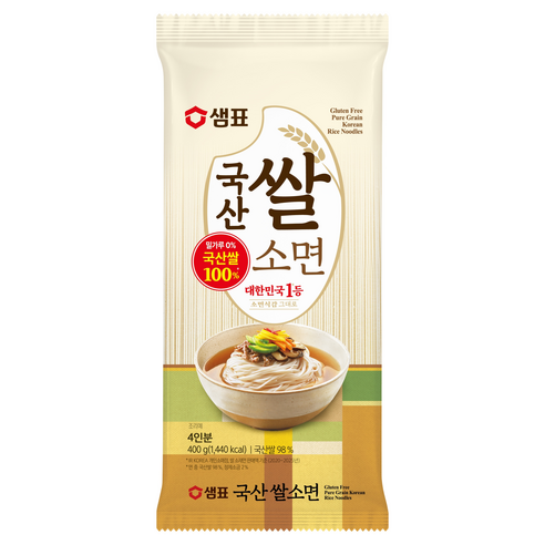샘표 국산쌀소면, 400g, 1개