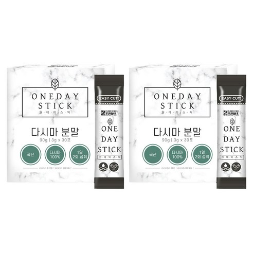조은약초 다시마 분말 스틱 30p, 2개, 90g