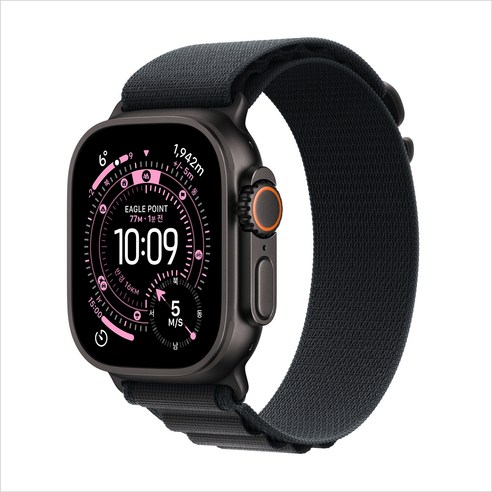 Apple 2025 애플워치 Ultra 3 알파인루프, 49mm, GPS+Cellular, 내추럴/라이트 블루, Medium