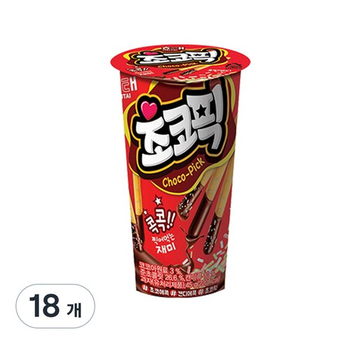 초코픽, 45g, 18개