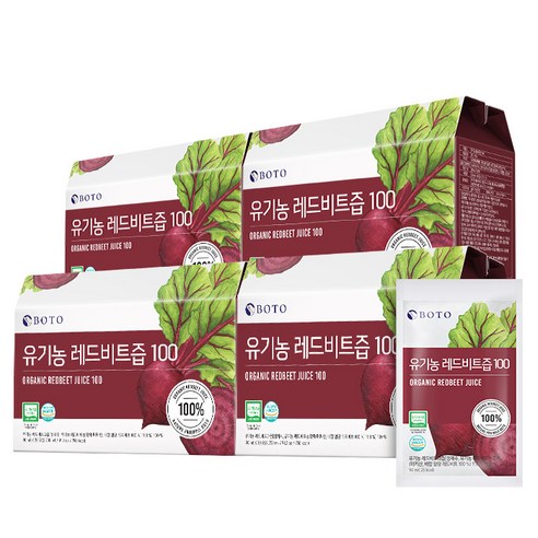 보뚜 유기농 레드비트즙 100, 90ml, 120개