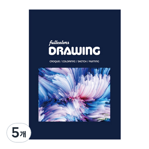 fullcolors 뜯어쓰는 전문가용 스케치북 200g 랜덤 발송, 5절, 16매, 5개