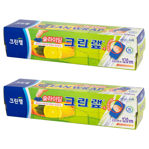 크린랲 슬라이딩 랩, 120m, 2개