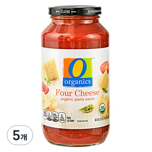 오오가닉 포치즈 파스타소스, 709g, 5개