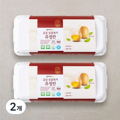 곰곰 동물복지 유정란, 10구, 2개