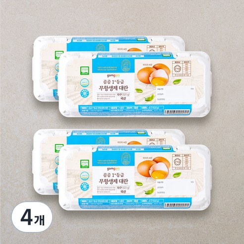 곰곰 1+등급 무항생제 대란, 10구, 4개
