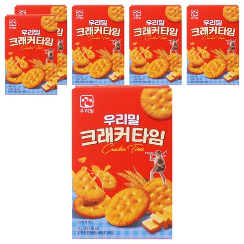 우리밀 크래커 타임 18.5g x 4p, 74g, 6개