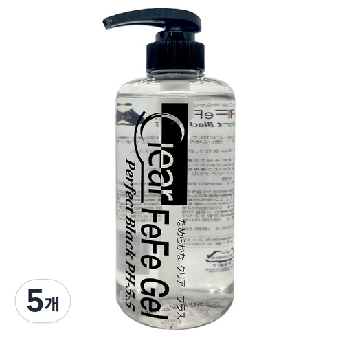 에이스제약 클리어 페페 블랙젤 PH 5.5, 500ml, 5개