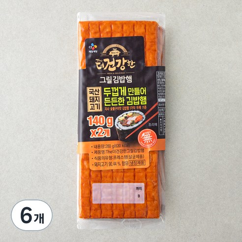 더건강한 그릴김밥햄, 280g, 6개