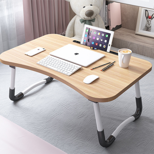 MEO 스마트 접이식 미니테이블, 우드