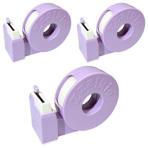 잘잘리오 아동용 안전 휴대용 테이프 디스펜서, 라벤더 퍼플, 3개